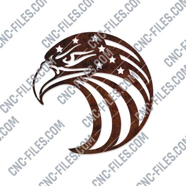 American Flag Patriotic Eagle Wall design files