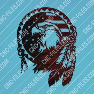 American Flag Patriotic Eagle Wall design files