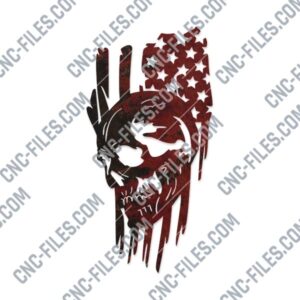 Tattered American Flag Design files