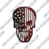 Tattered USA Flag Skull Design files