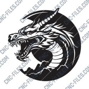 Dragon Head DXF Files