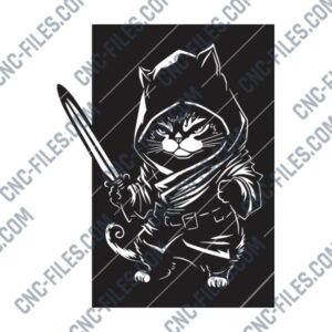 Ninja Cat DXF File