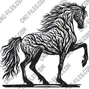 Tree Horse DXF File