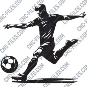 Football Player DXF File